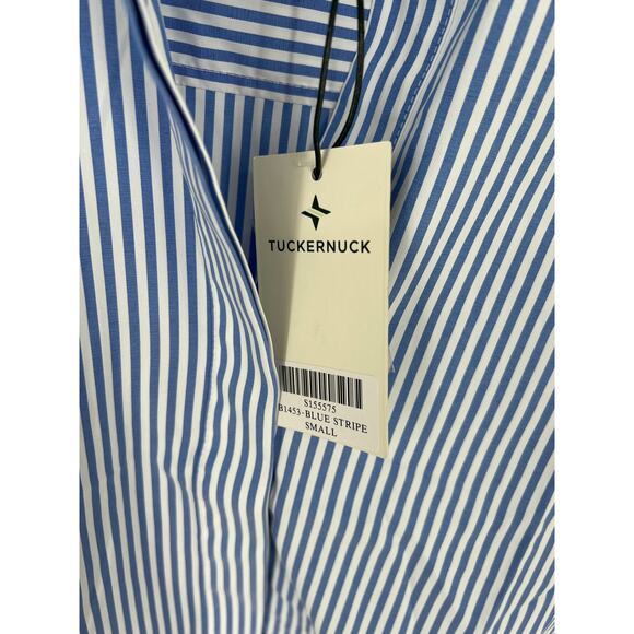 Tuckernuck Blue Stripe Sofia Shirt NWT size Small - Picture 10 of 10